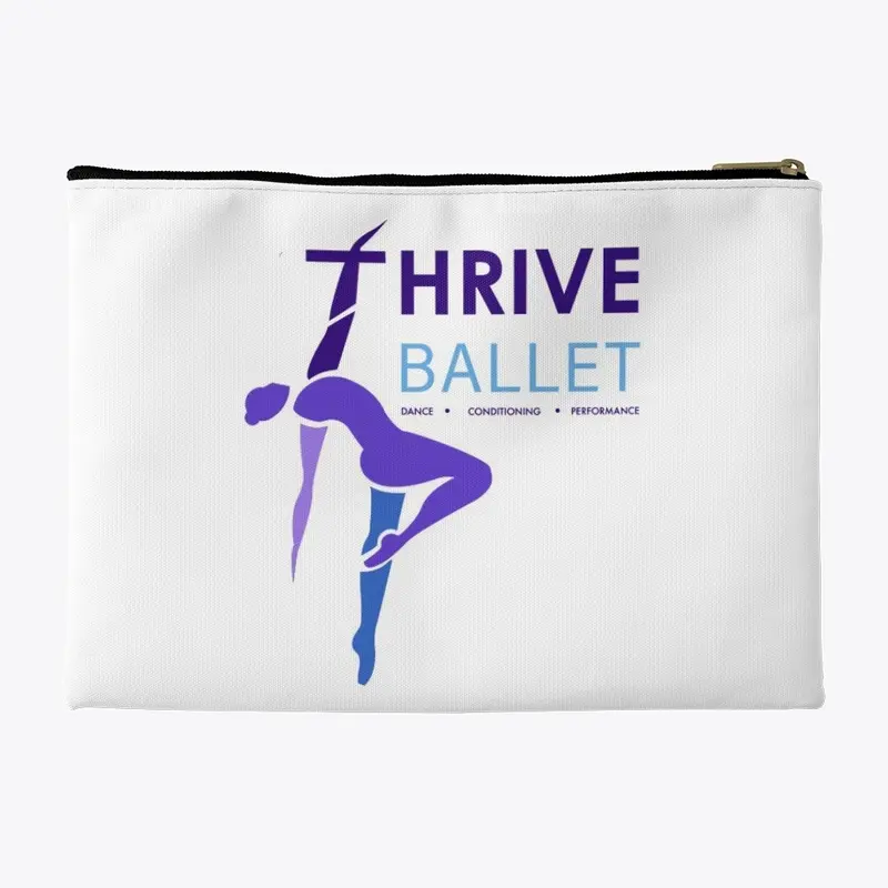 Thrive Ballet logo accessory pouch